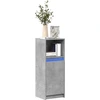 Image de vidaXL LED-Sideboard gris béton 38x34x100 cm Bois composite
