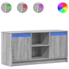 Image de vidaXL Armoire TV avec éclairage LED Gris Sonoma 100x34x50 cm