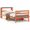 Image de vidaXL Lit en bois massif sans matelas pin brun cireux 75x190 cm