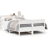 Image de vidaXL Lit en pin massif sans matelas blanc 120x190 cm