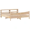Image de vidaXL Lit en bois massif avec tête de lit 180x200 cm pin