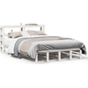 Image de vidaXL Lit en pin massif sans matelas blanc 150x200 cm