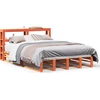 Image de vidaXL Lit en bois massif sans matelas pin brun cireux 120x190 cm