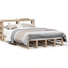 Image de vidaXL Lit en bois massif sans matelas 140x190 cm pin