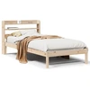 Image de vidaXL Lit en bois massif sans matelas 90x190 cm pin