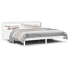 Image de vidaXL Lit en bois massif sans matelas Blanc 180x200 cm pin