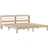 Image de vidaXL Cadre de lit avec tête de lit sans matelas 200x200 cm