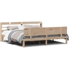 Image de vidaXL Cadre de lit avec tête de lit sans matelas 200x200 cm