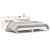 Image de vidaXL Lit en bois massif sans matelas Blanc 180x200 cm pin