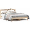 Image de vidaXL Lit en bois massif sans matelas 135x190 cm pin