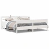 Image de vidaXL Lit en bois massif sans matelas Blanc 180x200 cm pin