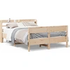 Image de vidaXL Lit en bois massif sans matelas 160x200 cm pin
