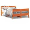 Image de vidaXL Lit en bois massif sans matelas pin brun cireux 150x200 cm