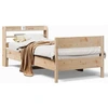 Image de vidaXL Lit en bois massif sans matelas 75x190 cm pin