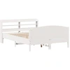 Image de vidaXL Lit en pin massif sans matelas blanc 140x200 cm