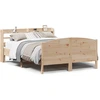 Image de vidaXL Lit en bois massif sans matelas 135x190 cm pin