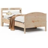 Image de vidaXL Lit en pin massif sans matelas 100x200 cm