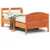 Image de vidaXL Lit en bois massif sans matelas pin brun cireux 100x200