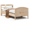 Image de vidaXL Lit en bois massif sans matelas 75x190 cm pin