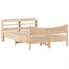 Image de vidaXL Lit en bois massif avec tête de lit 160x200 cm pin