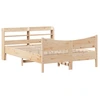 Image de vidaXL Lit en bois massif avec tête de lit 150x200 cm pin