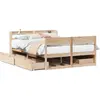 Image de vidaXL Lit en pin massif sans matelas 150x200 cm