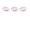 Image de Philips Hue white & Color ambiance Pack De 3 spots À Encastrer Xamento - Blanc