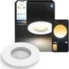 Image de Philips Hue White ambiance, applique de salle de bain encastrée (type downlight) Adore, Bluetooth/Zigbee, blanc, culot GU10, 2200 K, 6500 K, angle de diffusion 40°