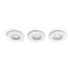 Image de Philips Hue Adore Set De 3 Spots Encastrables Pour Salle De Bain Rond (blanc) Lumière Blanche Chaude À Froide - Comprend 1 Variateur De Lumière - White Ambiance