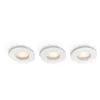 Image de Philips Hue White Ambiance Downlight Encastrable Adore Bathroom (lot De 3) - Blanc