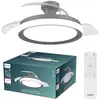 Image de Philips Bliss Ventilateur De Plafond Avec 1 Point Lumineux (noir) Lumière Blanche Chaude À Froide - Ø106 Cm - 4500 Lumens