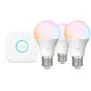Image de Philips Hue white & Color ambiance Kit de Démarrage Essential : 3 Ampoules Connectées E27 (806 lm)