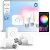 Image de Kit de démarrage Philips Hue Essential 3 ampoules E27 806 lm 16M couleurs Hue Bridge Blanc - Neuf