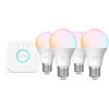 Image de Philips Hue white & Color ambiance Kit de Démarrage Essential : 4 Ampoules Connectées E27 (806 lm)