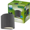 Image de Applique Led Zyra Anthracite éclairage Extérieur Led Puissant Et Design - Philips