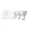 Image de Philips Hue white & Color ambiance Kit De Démarrage : Trois spots Connectés Gu10 + Bouton Intelligent