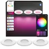 Image de Philips Hue White and Color ambiance - Plafonnier encastrable 90 mm, lot de 3, Bluetooth/Zigbee, blanc, LED, polycarbonate (PC), plusieurs options, 1000 K