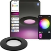 Image de Philips Hue Slimme Spot Encastrablé Pour Salle De Bain Ø90 Mm Rond (noir) Lumière Blanche Et Colorée - White And Color Ambiance