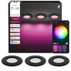 Image de Philips Hue White and Color ambiance - Plafonnier encastré 90 mm, lot de 3, Bluetooth/Zigbee, noir, LED, polycarbonate (PC), plusieurs options, 1000 K