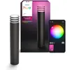 Image de Philips Hue White and Color ambiance, enceinte d'extérieur Lucca, Bluetooth/Zigbee, anthracite, aluminium, culot E27, plusieurs fonctionnalités, 8,1 W