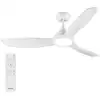 Image de Ventilateur de plafond Philips Olas avec lumière LED, télécommande RF, 6 vitesses, moteur DC silencieux, blanc - Neuf