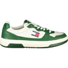 Image de Chaussure de sport moderne pour homme, blanche avec des détails verts, pour plus de confort