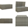 Image de vidaXL Coffre de jardin Poly Rattan 180x90x70 cm Gris - Coffre de jardin - Coffre de jardin - Coffres de jardin