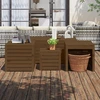 Image de vidaXL Set de 4 coffres de jardin en bois de pin massif brun miel - Set de coffres de jardin - Coffre de jardin - Meubles de jardin