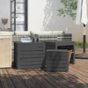 Image de vidaXL Set de 3 coffres de jardin Gris Pin massif - Set de coffres de jardin - Coffre de jardin - Meubles de jardin