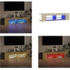 Image de vidaXL Armoire TV avec lampes LED Chêne Sonoma 135x39x30 cm - Armoire TV - Armoire TV Avec LED - Meuble TV