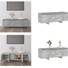Image de vidaXL Armoire TV gris béton 120x30x40,5 cm Bois composite - Armoire TV - Armoire TV - Buffet bas - Armoire stéréo
