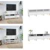 Image de vidaXL Armoire TV Blanc 150x30x44,5 cm Bois composite - Meuble TV - Armoires TV - Supports TV - Meubles TV