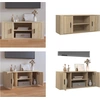 Image de vidaXL Armoire TV Chêne Sonoma 100x35x40 cm Bois composite - Armoire TV - Meubles TV - Supports TV