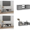 Image de vidaXL Armoire TV avec porte Gris Sonoma 102x30x36 cm - Armoire TV Avec Porte - Armoires TV Avec Portes - Meuble TV - Support TV